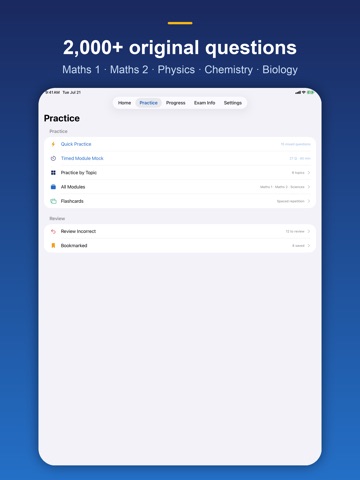 ESAT Prep iPad screenshot