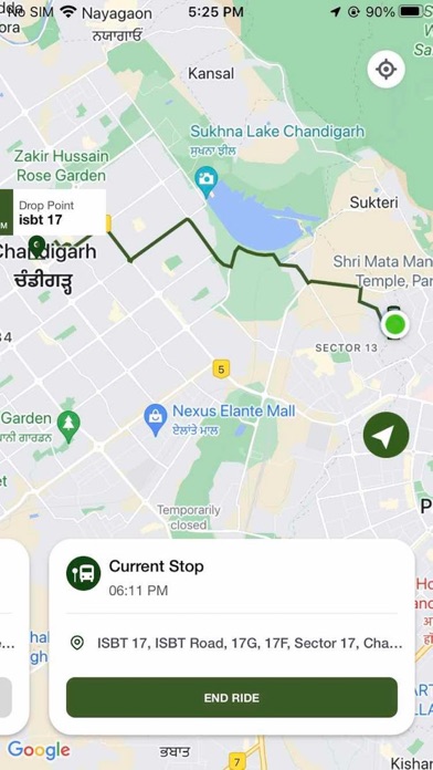 Driver app - Tin City Metro Screenshot