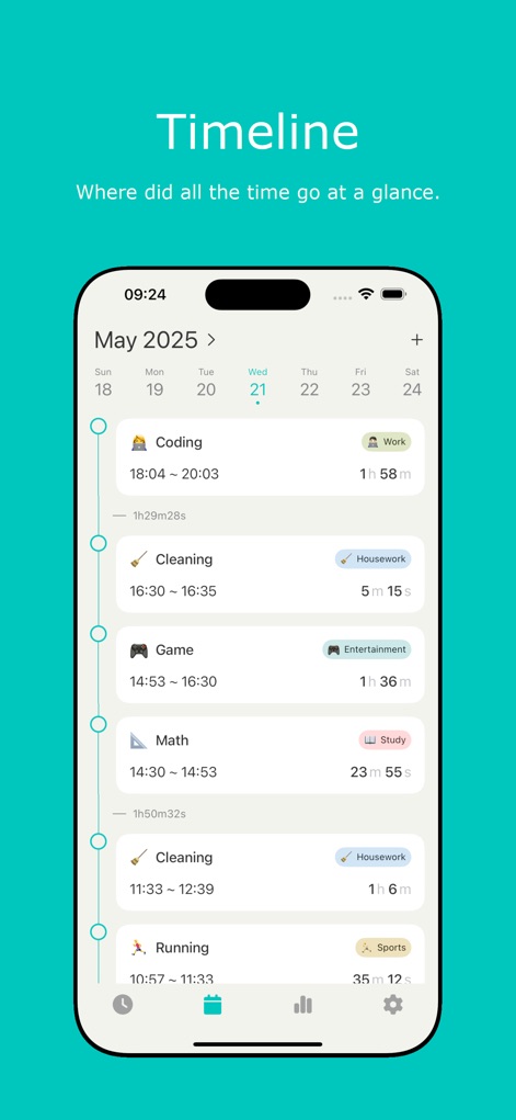 Hours: Time Log & Work Tracker - Productivity App | MWM