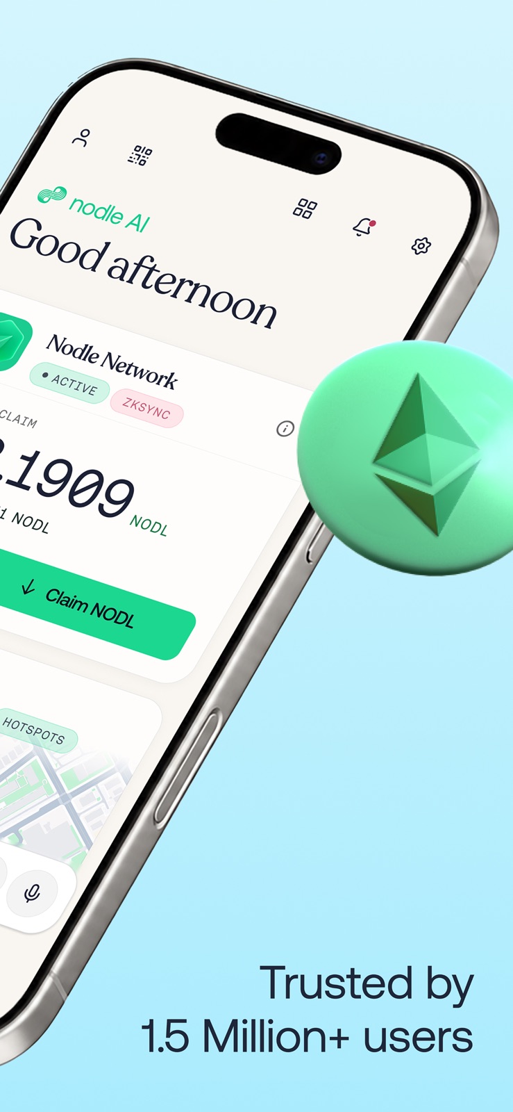 Nodle: Private wallet & AI iphone screenshot 2