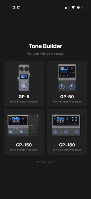 GP Tone Builder screenshot 1