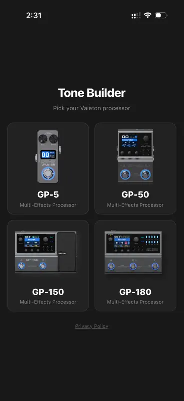 GP Tone Builder screenshot 1 of 5
