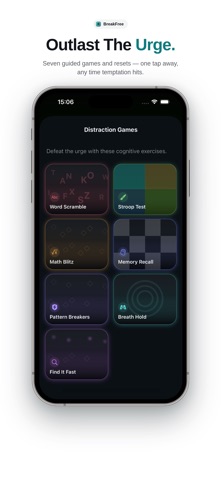 BreakFree: Quit Porn & Rewire iPhone screenshot