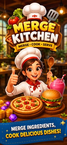 Merge Kitchen: Idle Restaurant Screenshot 1 of 5