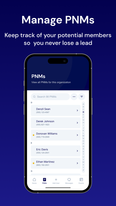 Campus Rush Recruitment iPhone screenshot 5 - Education app