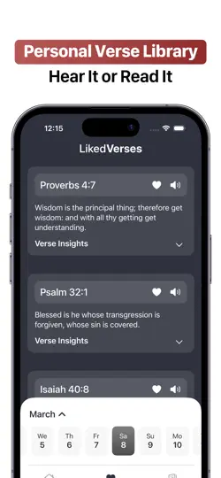 Capture d'écran de Daily Bible Verse & Journal sur iPhone 6