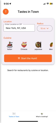 The TasteTrail screenshot