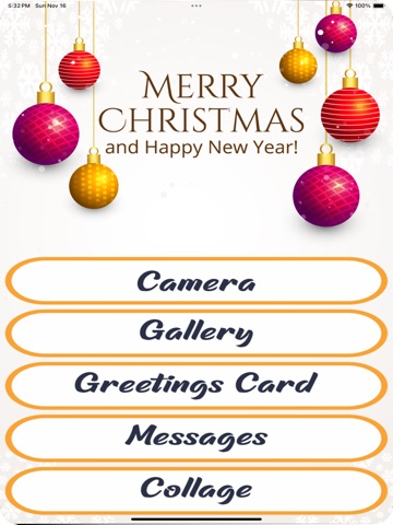 Christmas Greetings 2026 iPad screenshot
