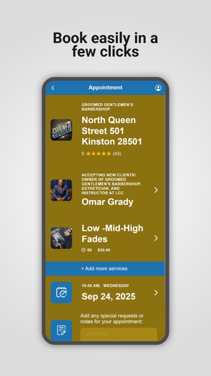 Groomed gentlemen’s barbershop