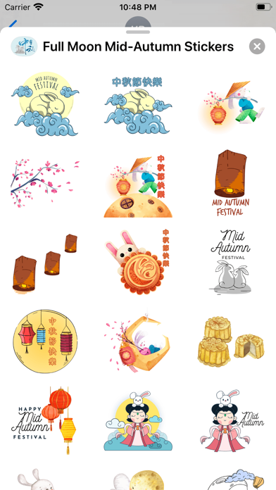 Screenshot #3 pour Full Moon Mid-Autumn Stickers