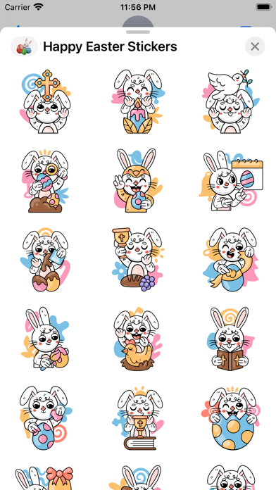 Screenshot 4 of Happy Easter 2024 Stickers App