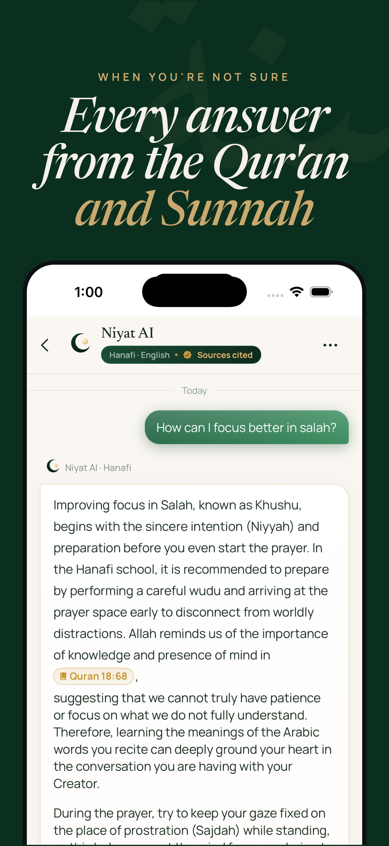 Niyat: Dua, Azkar & Quran AI screenshot 5