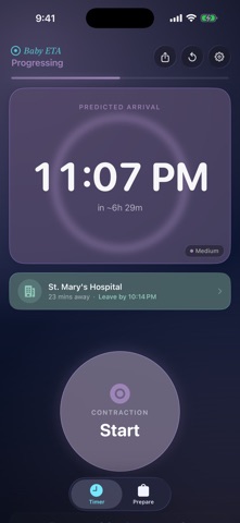 Baby ETA screenshot