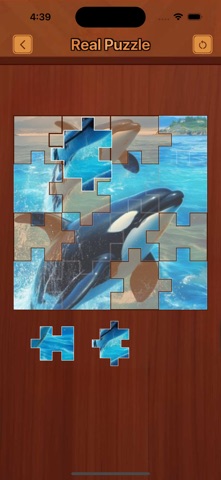 Jigsaw Wooden Wallpaper Game screenshot