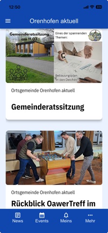 Orenhofen App screenshot