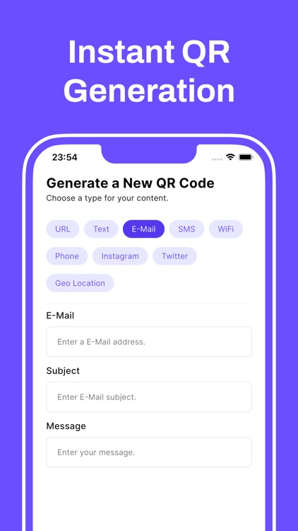 Fast QR Generator & Scanner
