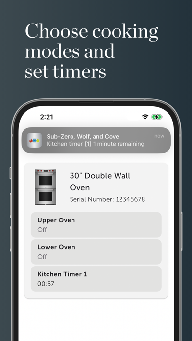 Sub-Zero Group Owner’s App Screenshot
