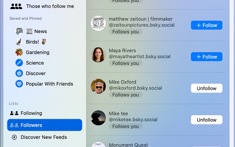 SkyNest Social for BlueSky screenshot