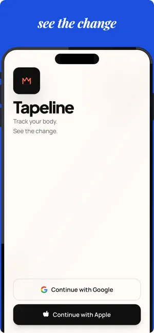 Tapeline: Body Measurement Log screenshot 1