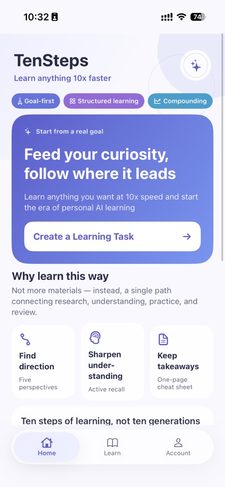 TenSteps: Learn Anything 10x screenshot 4