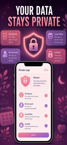 Period Calendar & Cycle iPhone screenshot