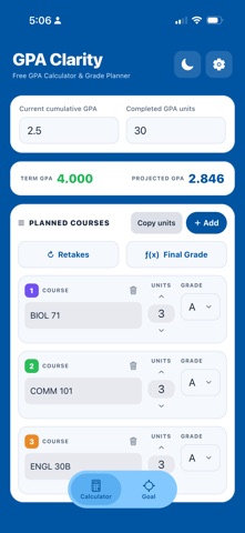GPA Clarity Screenshot 1 of 5