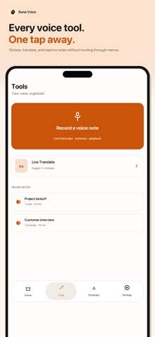 Buna Voice: AI Keyboard iPhone screenshot