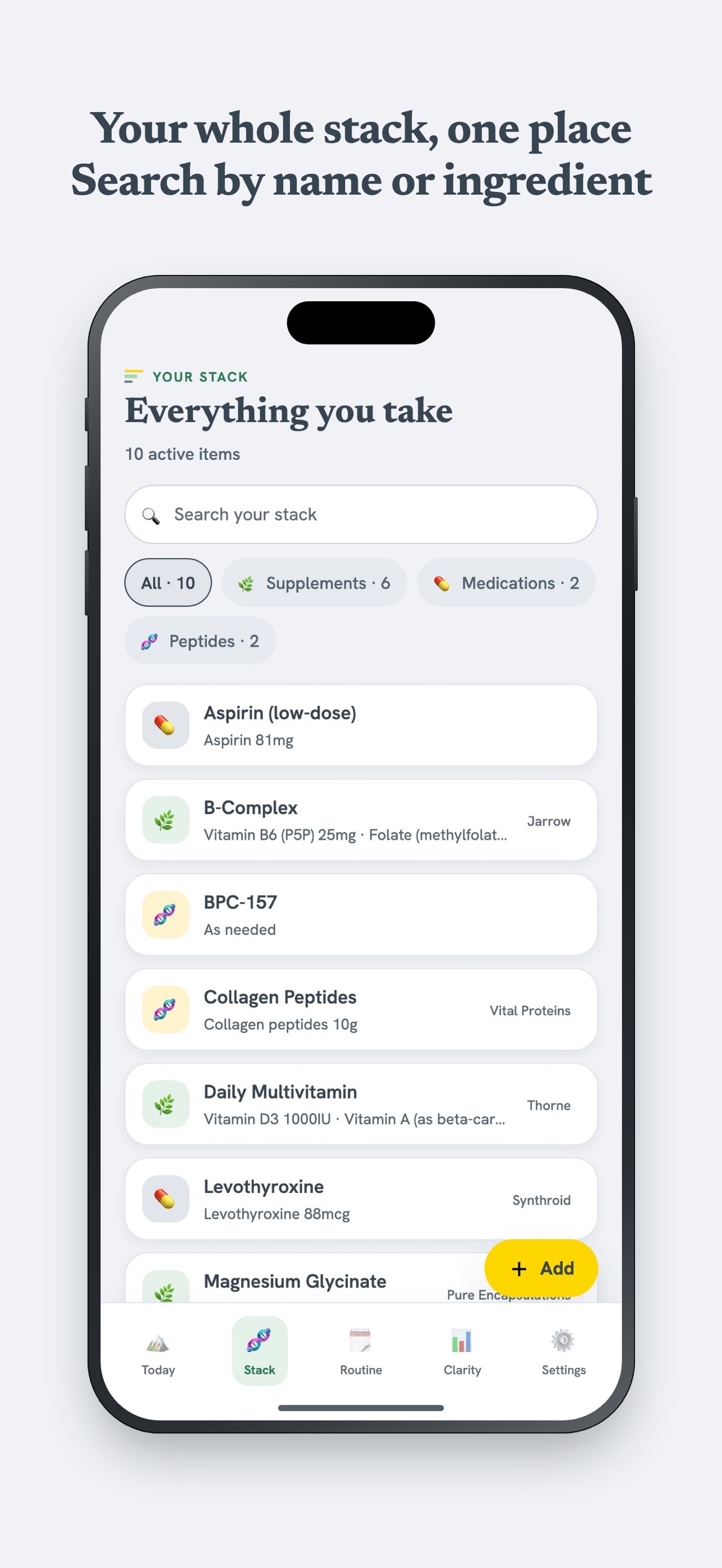 Screenshot 2 of Layerly: Supplement Tracker