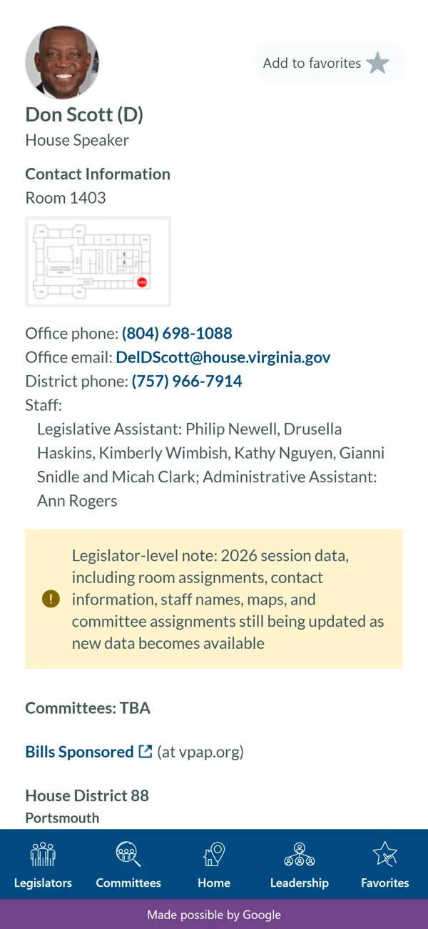 #3. VPAP General Assembly (iOS) Podle: Virginia Public Access Project, Inc.