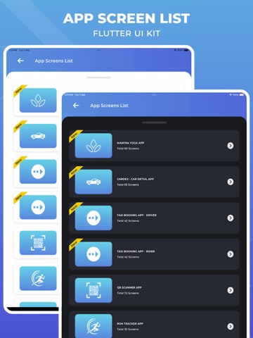 Multimode - Flutter Ui Kit iPad screenshot
