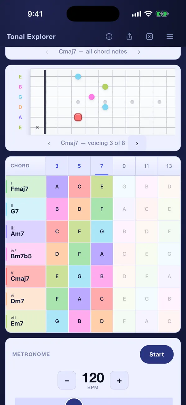 #3. Tonal Explorer (iOS) بواسطة: Scott Schmitt