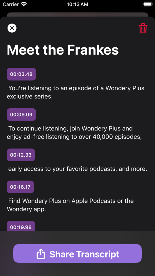 #1. Transcribe Podcasts (iOS) 由: TOYIN- ISRAEL IBIYEMI