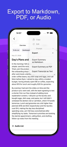 Voryn: AI Voice Notes & Diary Screenshot 5 of 8