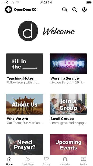 Open Door Baptist Church Screenshot