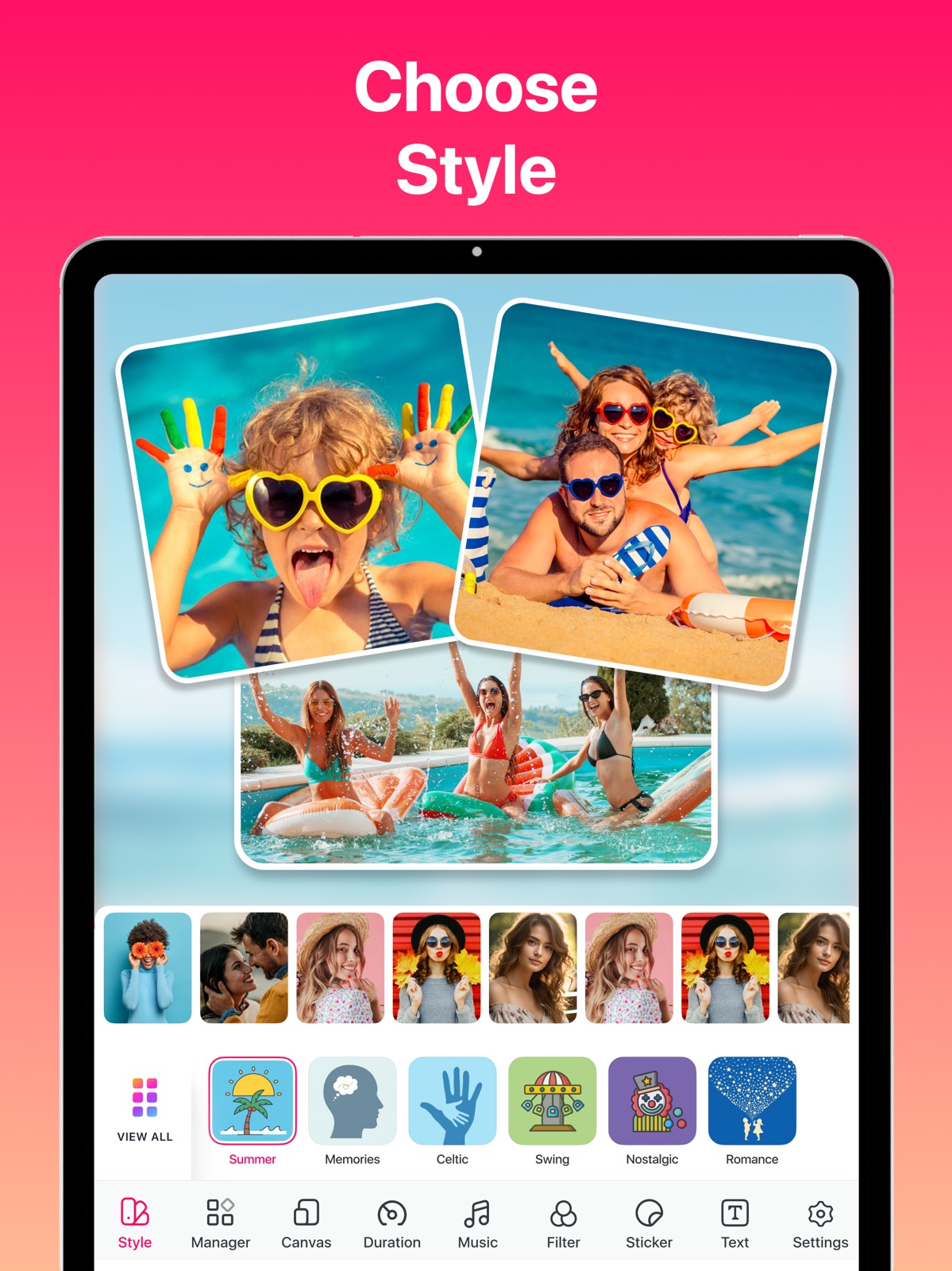 SlideShow Maker with Music Fx ipad screenshot 2