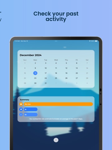 WorkZen - Time and Breaks iPad screenshot