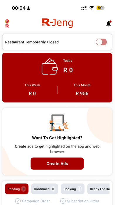 R-JENG Resturant screenshot