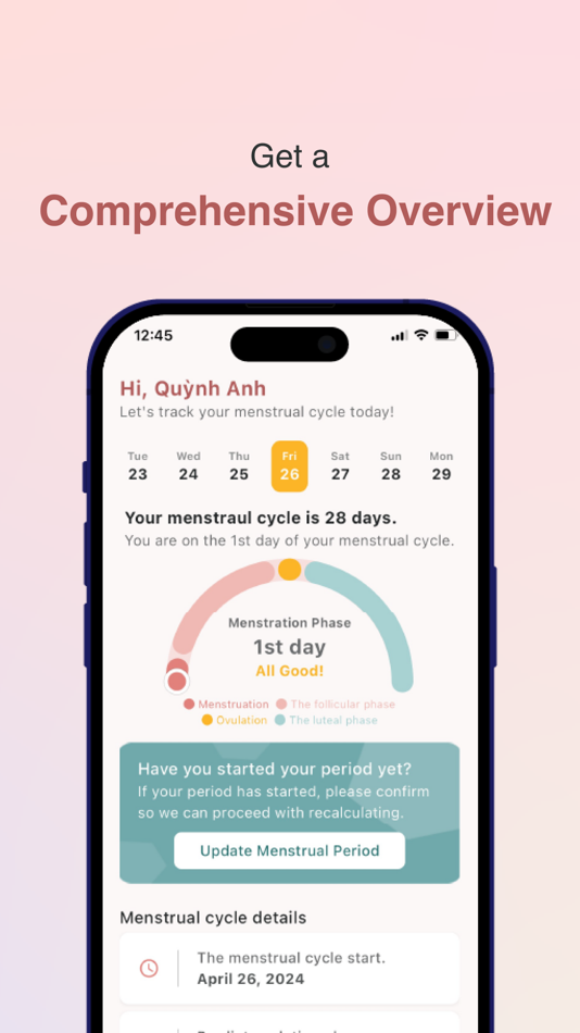 #3. Menstrual Cycle - Tracker (iOS) 由: Shin Vong