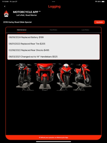 Motorcycle.App iPad screenshot