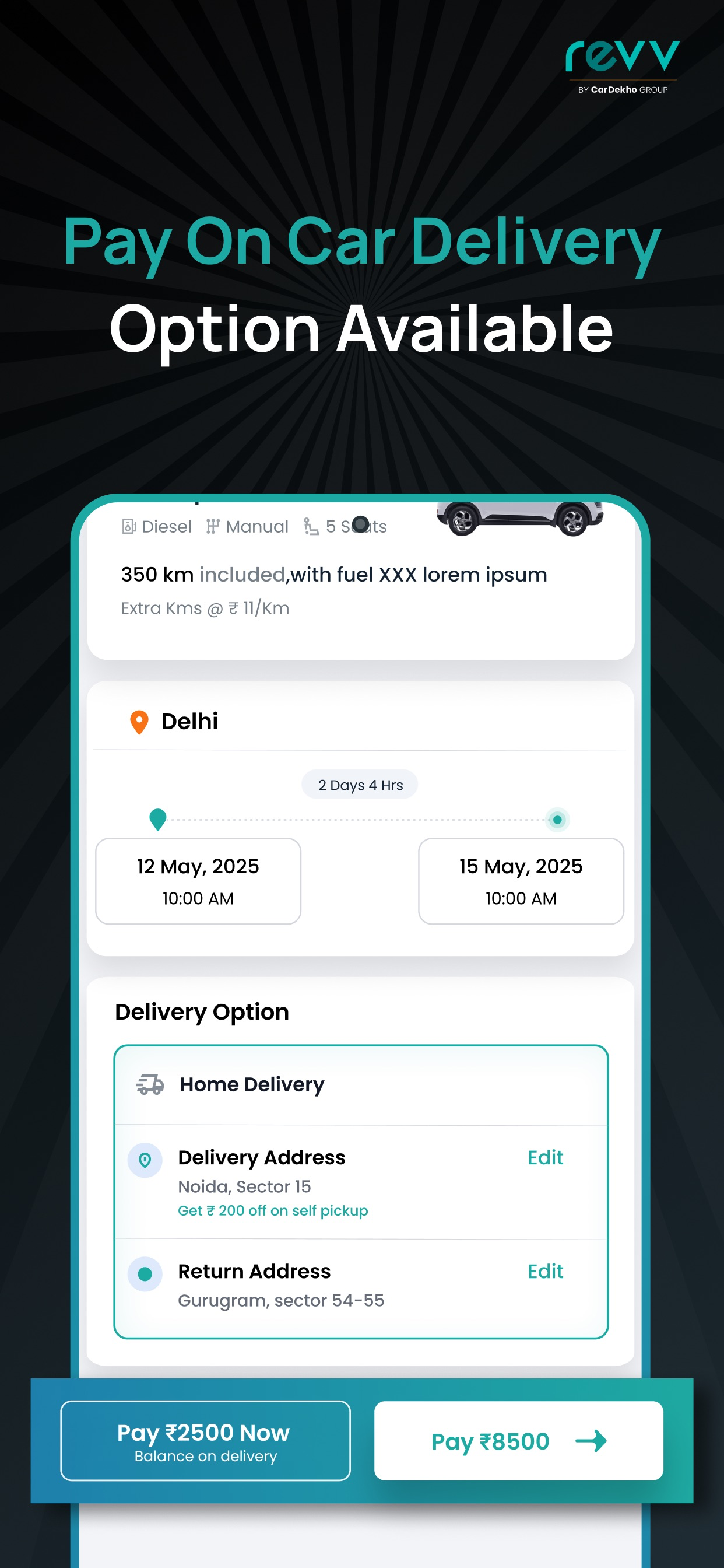 Revv - Self Drive Car Rental