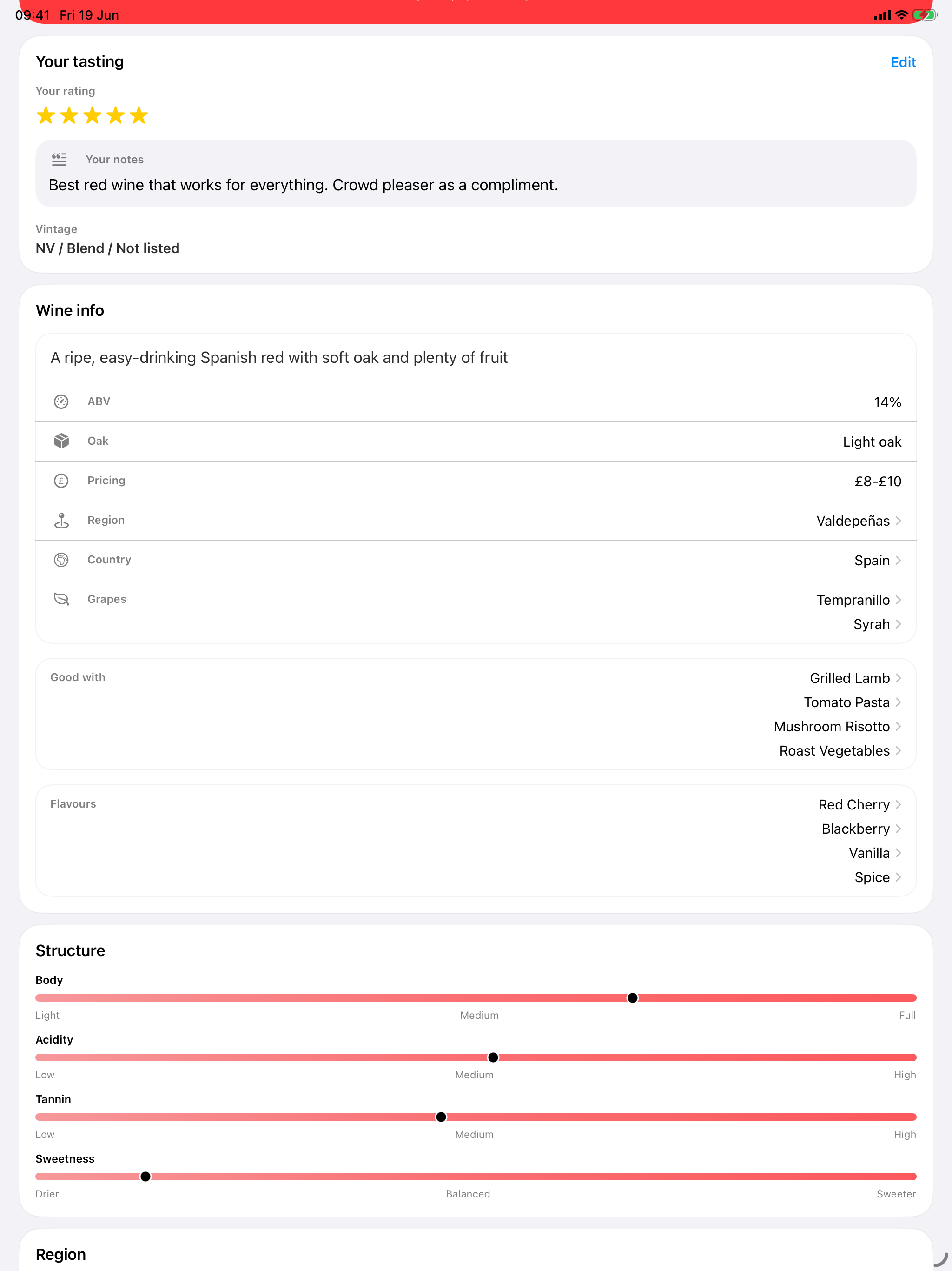 Sip: A Wine Rating App