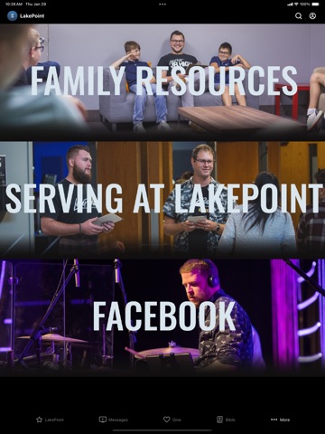 LakePoint iPad screenshot
