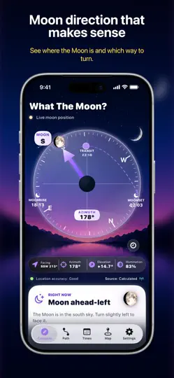 Captura de pantalla de What The Moon? en iPhone 4