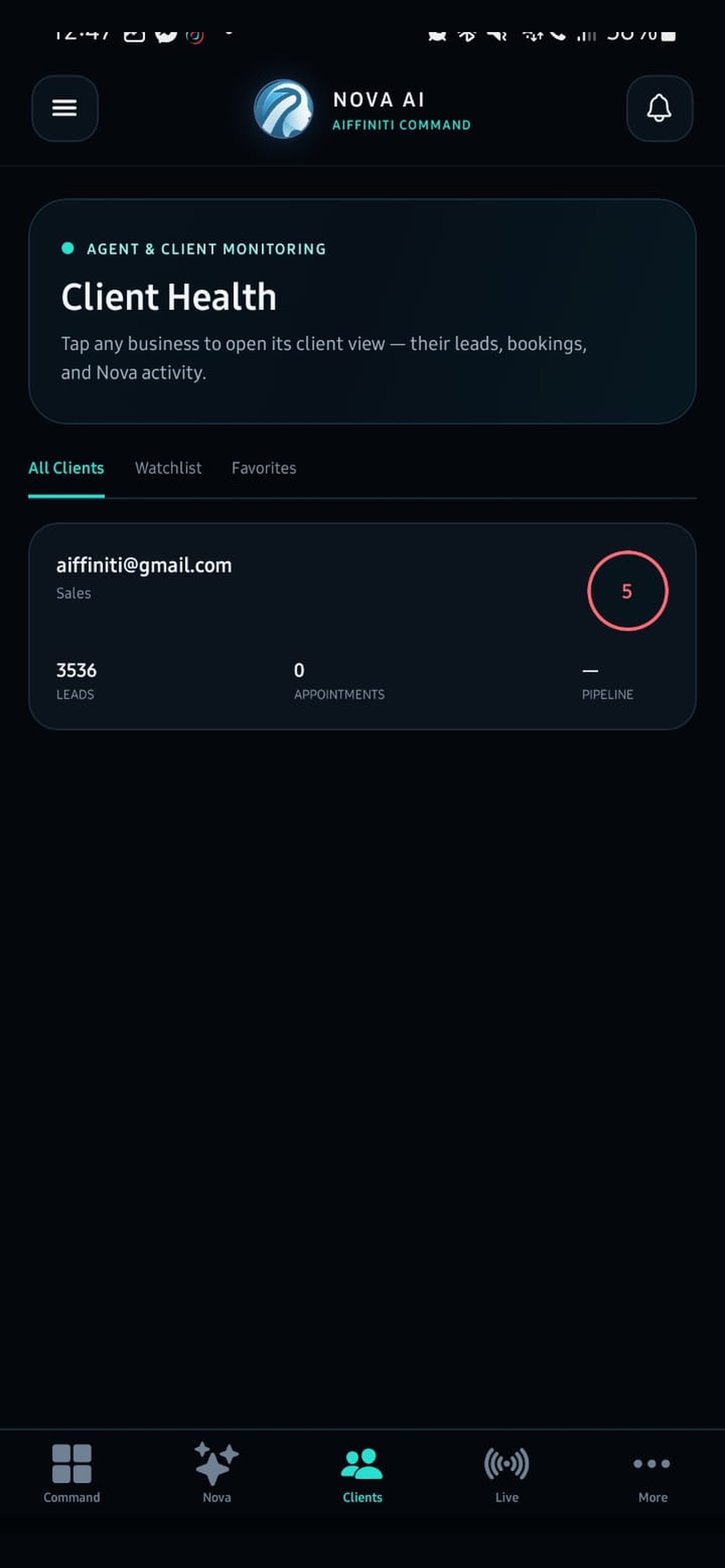 Screenshot 5 of Nova by Aiffiniti