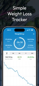 WeightDrop Weight Loss Tracker screenshot