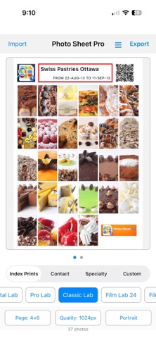 Photo Sheet Pro screenshot