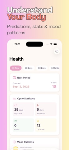 HerFlow - Period Tracker iPhone screenshot