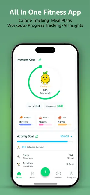 Calorii: Workouts & Nutrition screenshot 1