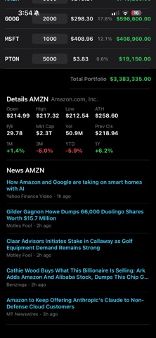 Stock-Trends iPhone screenshot