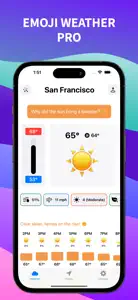 Emoji Weather Pro screenshot #3 for iPhone